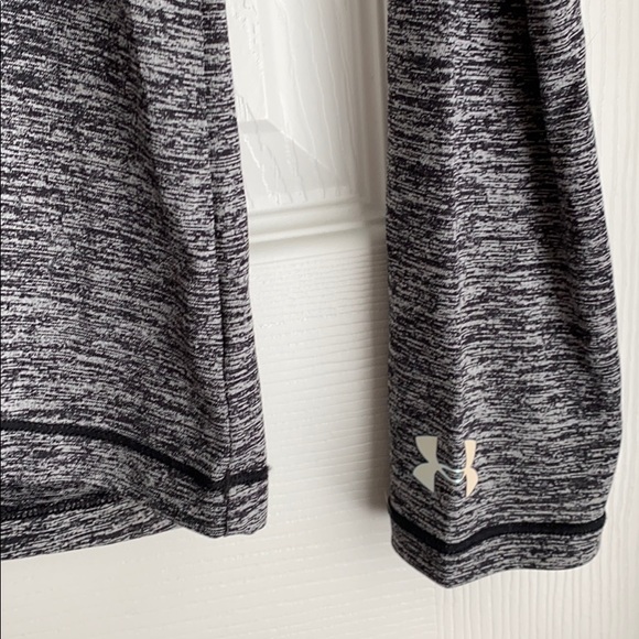 Quarter Zip Semi-Fitted Under Armour Gray Pullover - Picture 4 of 8